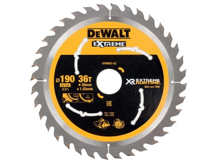 Kotúč pílový 190x30mm 36Z XR EXTREME® RUNTIME DEWALT DT99563