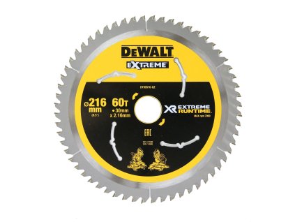 Kotúč pílový 216x30mm 60Z XR EXTREME® RUNTIME DEWALT DT99570
