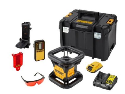 Laser rotačný červený 18V 1x2,0Ah 45/457m DEWALT DCE074D1R