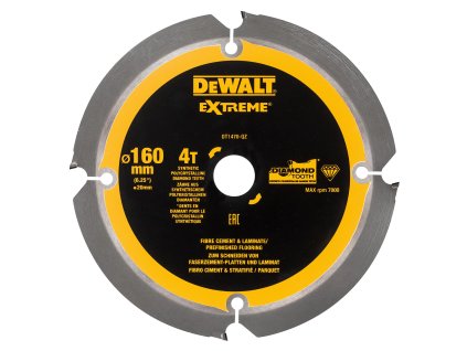 Kotúč rezný 160/20 4z rez 1,4/1,8 na cementovo-vláknité dosky DEWALT DT1470