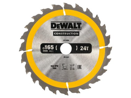 Kotúč pílový na kov 165x20mm TK 24Z DEWALT DT1934