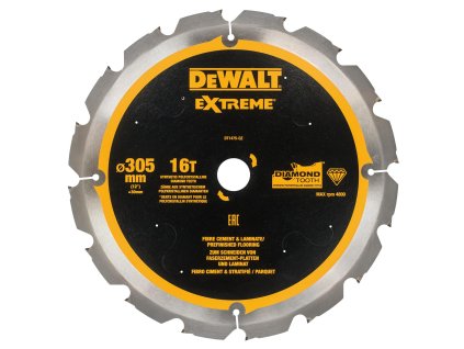 Kotúč rezný 305/30 16z rez 1,8/2,4 na cementovo-vláknité dosky DEWALT DT1475