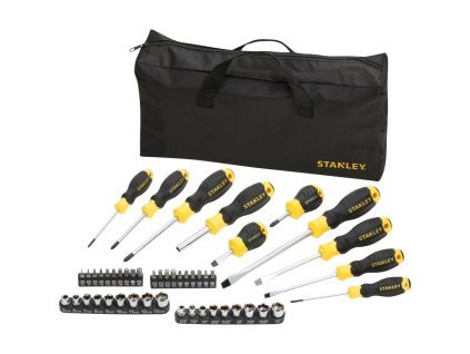 Sada skrutkovačov, bitov a hlavíc 48 dielna + BAG STANLEY STHT0-70887