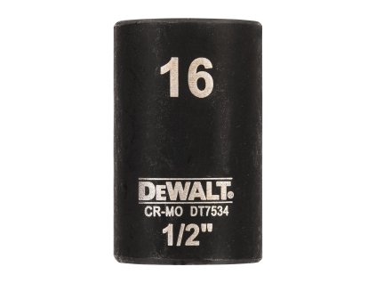 Hlavica nástrčková 16x38mm 1/2" krátka Extreme® (Orech) DEWALT DT7534