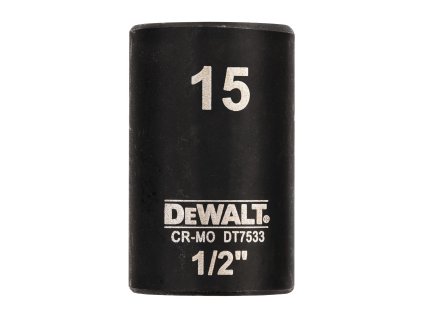 Hlavica nástrčková 15x38mm 1/2" krátka Extreme® (Orech) DEWALT DT7533