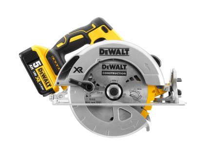 Píla kotúčová 184mm 18V XR 2x5,0Ah bezuhlíková DEWALT DCS570P2