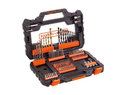 SADA 104 dielna - vrtáky, bity a nástrč. kľúče Black and Decker