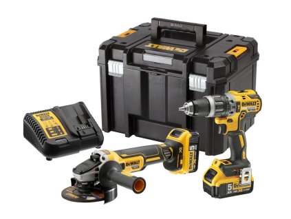 KOMBO SADA 18V 2x5,0Ah (DCD796+DCG405) Tstak VI DEWALT DCK2080P2T