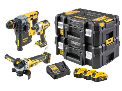 KOMBO SADA 18V 3x5,0Ah (DCH273+DCF887+DCG405) Tstak II DEWALT