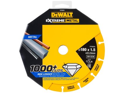 Kotúč rezný diamantový na kov 180x1,5mm EXTREME DEWALT DT40254