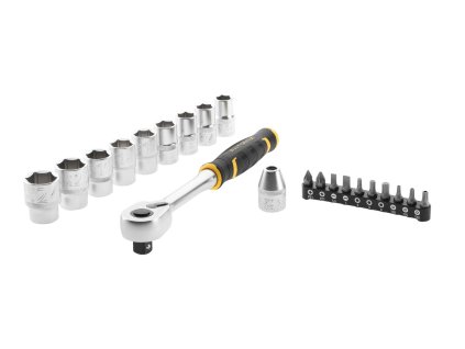 Sada račne 1/2" s 12 hrannými hlavicami a bitmi 11 dielna FatMax® 120 zubov STANLEY FMMT82681-0