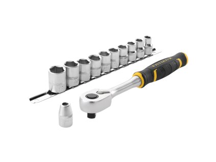 Sada račne 3/8" s 12 hrannými hlavicami a bitmi 11 dielna FatMax® 120 zubov STANLEY FMMT82680-0