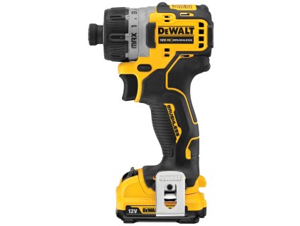 Skrutkovač 1/4" 8Nm subkompaktný 12V XR 2x2,0Ah Tstak bezuhlíkový DEWALT