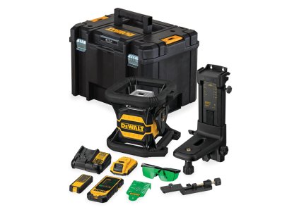 Laser rotačný 360° zelený 18V ToolConnect 1x2,0Ah DEWALT DCE080D1GS