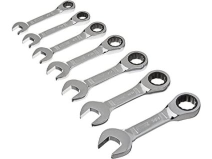 Sada krátkych, račnových očkoplochých kľúčov 7 dielna - 10, 12, 13, 14, 15, 17, 19 mm DEWALT DWMT19261-0