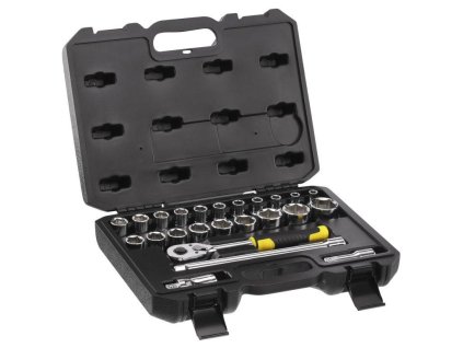 Sada račne a hlavíc 24 dielna 1/2" 72 zubov kufrík STANLEY STMT82830-1