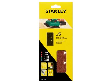 Papier brúsny pre vibračnú brúsku dierovaný 93 x 230 mm, 5ks FATMAX STA31146