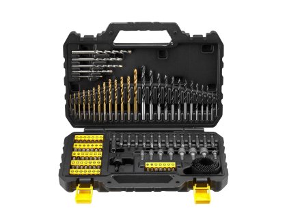 Sada vrtákov do kovu, dreva, muriva Titanium 100ks FATMAX