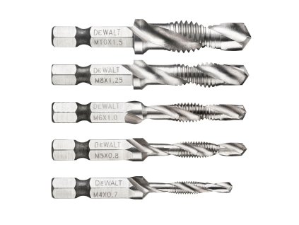 SADA VRTÁKOV SO ZÁVITNÍKOM M4-M5-M6-M8-M10 DEWALT DT50060