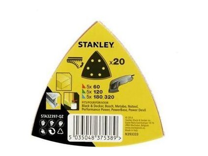 Sada brúsnych papierov, delta dierované, 20ks FATMAX STA32397