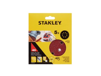 Papier brúsny pre excentrickú brúsku O 115 mm P40, 5 ks FATMAX STA32167