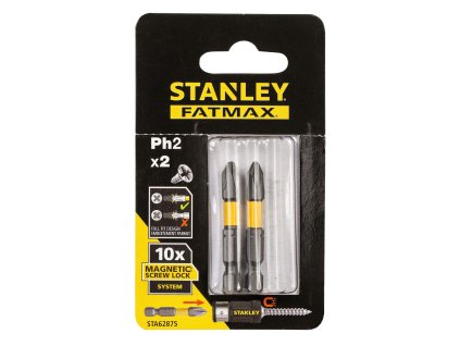 Bity skrutkovacie s magnetickým ScrewLock systémem PH2 x 50 mm, 2 ks FATMAX