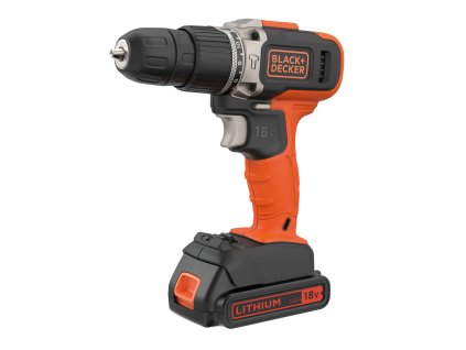 Vŕtačka príklepová dvojrýchlostná AKU 18V, 2x aku 1,5Ah Li-Ion Black and Decker BCD003C2K