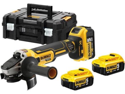 Brúska uhlová 125mm 18V 1000W 3x5,0Ah bezuhlíková DEWALT DCG405P3