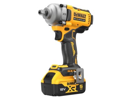 Uťahovač rázový 1/2" poist. guľka 18V XR 2x5,0Ah bezuhlíkový DEWALT