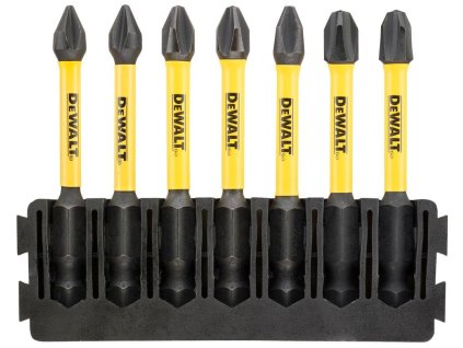 Sada Tough Case - držiak 7ks bitov 57mm + (PH1, PH2, PH3) FLEXTORQ DEWALT