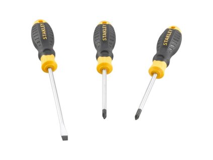 Sada skrutkovačov CushionGrip 3ks (PH2, PZ2, Plochý) STANLEY