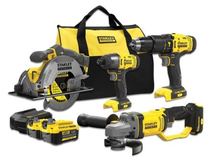 Kombo sada náradia 18V V20 2x4,0Ah Taška (SFMCD711+SFMCF800+SFMCG400+SFMCS500) FATMAX SFMCK469M2