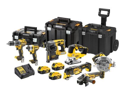 KOMBO SADA 18V 3x5,0Ah (DCH273+DCD796+DCF887+DCS334+DCS570+DCS355+DCG405) DEWALT
