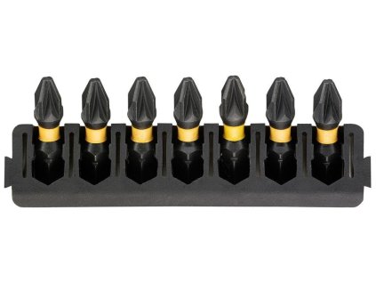 Sada Tough Case - držiak 7ks bitov 25mm + (PZ2) FLEXTORQ DEWALT