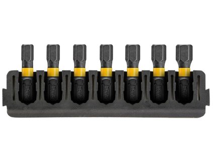 Sada Tough Case - držiak 7ks bitov 25mm + (HEX3, HEX4, HEX5, HEX6) FLEXTORQ DEWALT