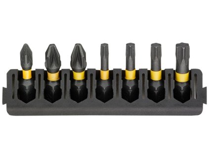 Sada Tough Case - držiak 7ks bitov 25mm + (PZ1, PZ2, T15, T20, T25, T30) FLEXTORQ DEWALT