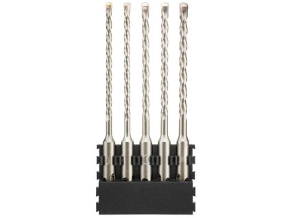 Sada Tough Case - držiak 5ks bitov + vrtáky SDS Plus (5, 5,5, 6, 6,5, 7mm) DEWALT