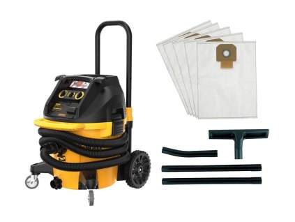 Vysávač 38l 1400W trieda ods. M Tool Connect (sada na vysávanie podlahy + 5x fleesové vrecko) DEWALT DWV905MKIT