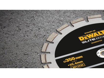 Kotúč segmentový diamantový ELITE 350x25,4mm asfalt DEWALT DT20467
