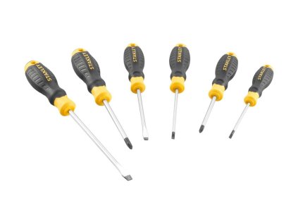 Sada skrutkovačov CushionGrip 6ks (PH1, PH2, Paralel, Plochý) STANLEY