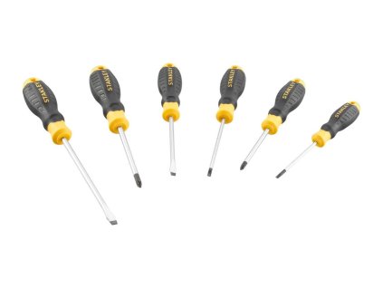 Sada skrutkovačov CushionGrip 6ks (PZ1, PZ2, Paralel, Plochý) STANLEY STHT16172-0