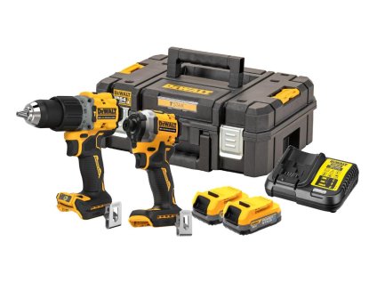 KOMBO SADA 18V PowerStack 2x1,7Ah (DCD800+DCF850) Tstak II DEWALT