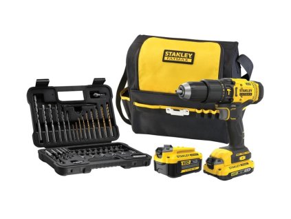 Vŕtačka príklepová 50Nm V20 FatMax® 18V 1x2,0Ah 1x4,0Ah bezuhlíková taška +50ks sada doplnkov FATMAX SFMCD711DMA