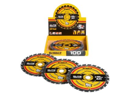 Kotúč pílový ELITE 165x20mm 24Z promo balenie DEWALT DT10400