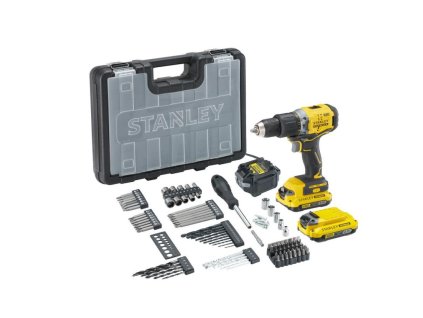 Vŕtačka príklepová 60Nm V20 FatMax® 18V 2x2,0Ah bezuhlíková kufrík +100ks sada doplnkov FATMAX SFMCD715D2A