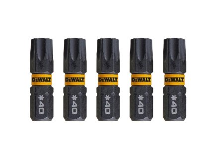 Nástavce pre rázové uťahovače 25mm T40 (5ks) DEWALT DT7373