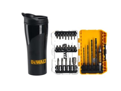 Sada bitov a vrtákov 25 dielna + termohrnček DEWALT DT70707