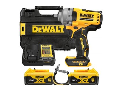 Uťahovač rázový 1/2" krúžok 18V XR 2x5,0Ah Tstak bezuhlíkový Lanyard ready kit DEWALT DCF891P2LRT-QW