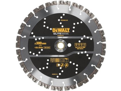 Kotúč segmentový diamantový ELITE 300x25,4mm DEWALT DT20463