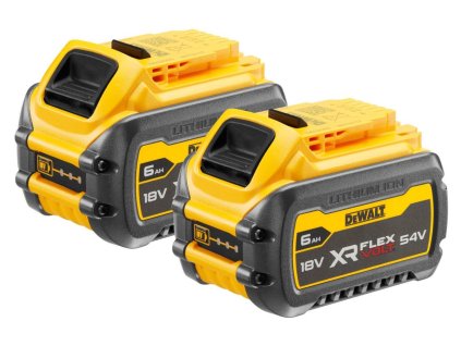 Sada akumulátorov FLEXVOLT 54V/18V XR 2x 6,0Ah/2.0Ah DEWALT DCB546T2